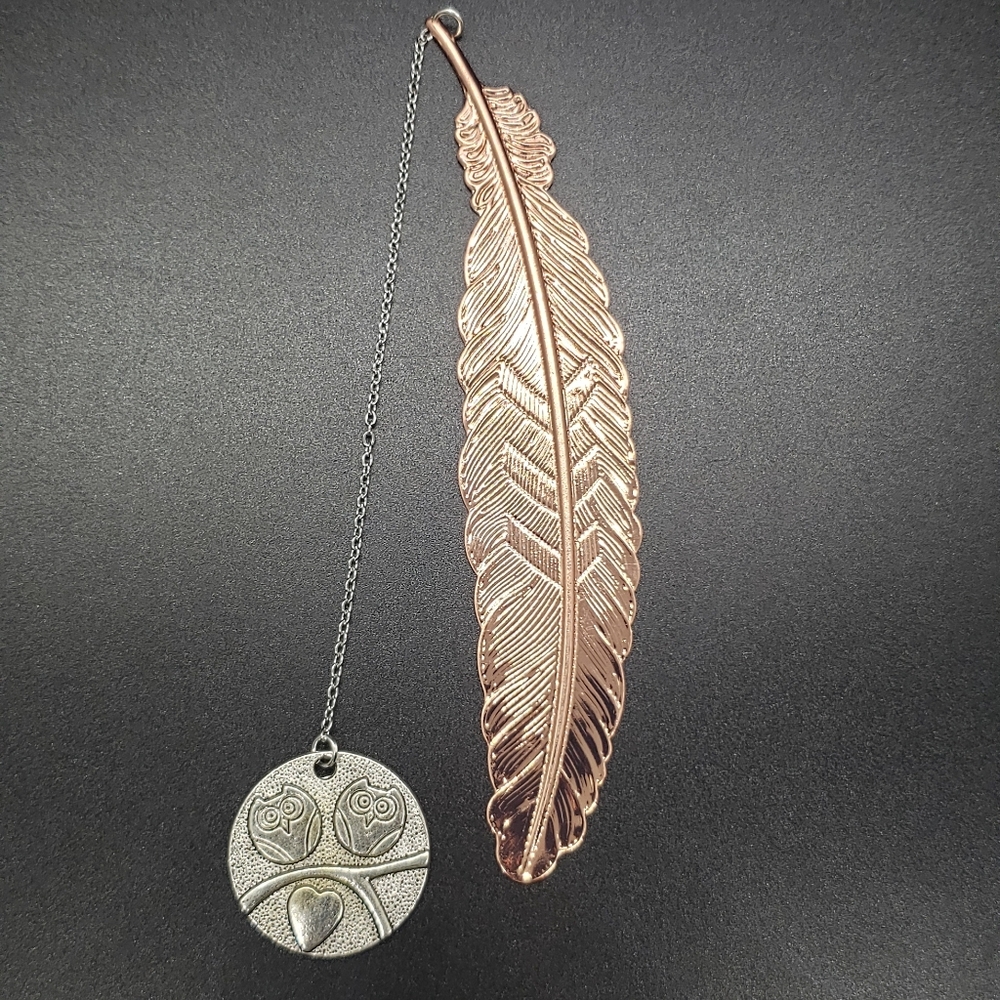 Feather Love Owls Hand Crafted Bookmark